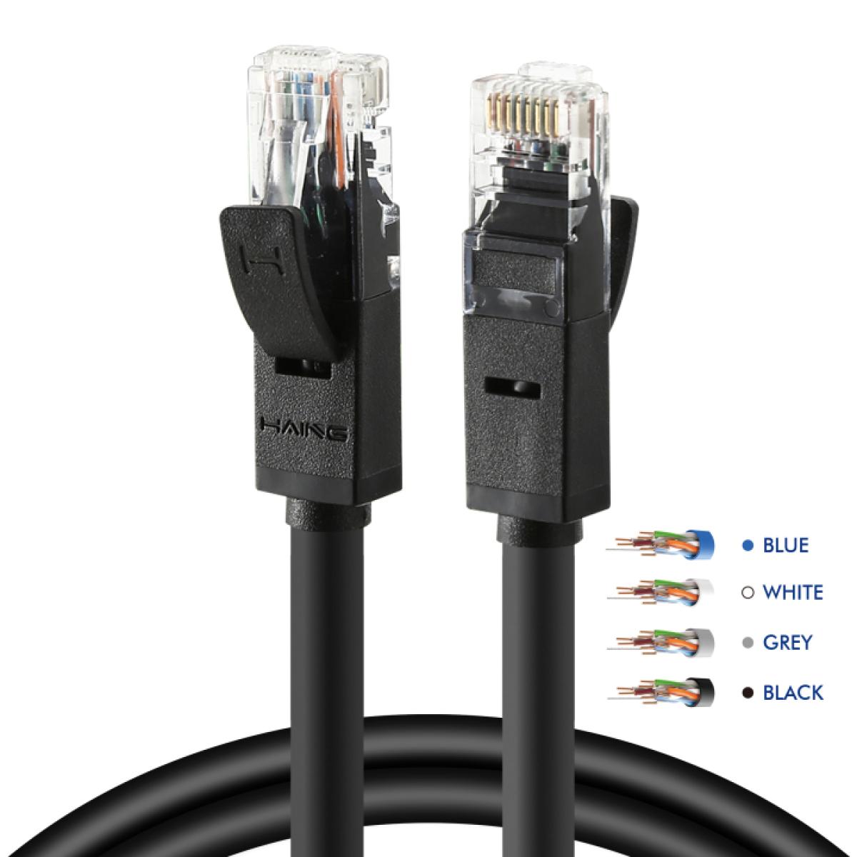 HAING HI-LCC10-0.5M Cat 6 26 AWG 10/100/1000 1 Gbps Ethernet Cable 0.5M