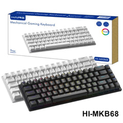 HAING HI-MKB68-BK Mechanical Wired Gaming Keyboard -White