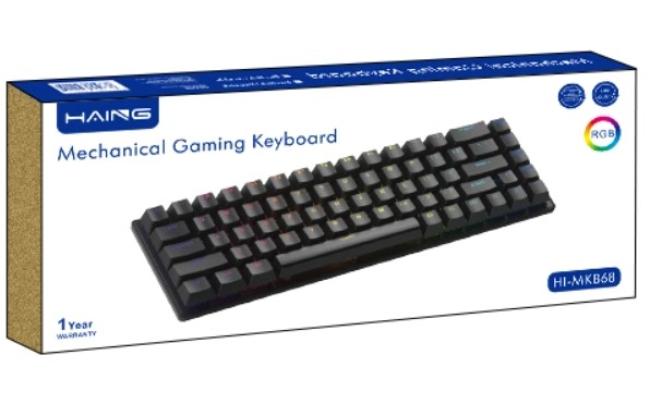 Haing Hi Mkb68 Bk Mechanical Wired Gaming Keyboard White