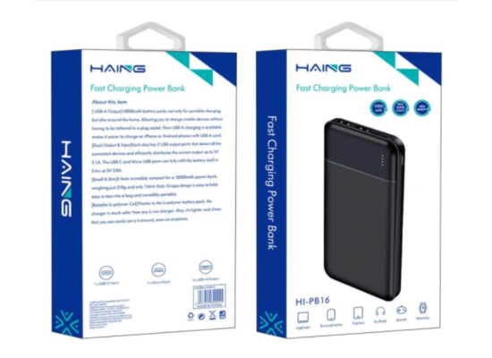 HAING H166 Portable Phone Charger for iPhone 14/13 20000mAh Power Bank