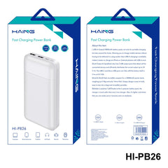 HAING HI-PB26-W Fast Charging Power Bank 22.50W 20000mAh -White
