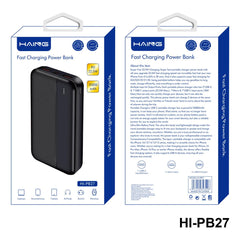 HAING HI-PB27-B Fast Charging Power Bank 20000mAh 22.5W -Black