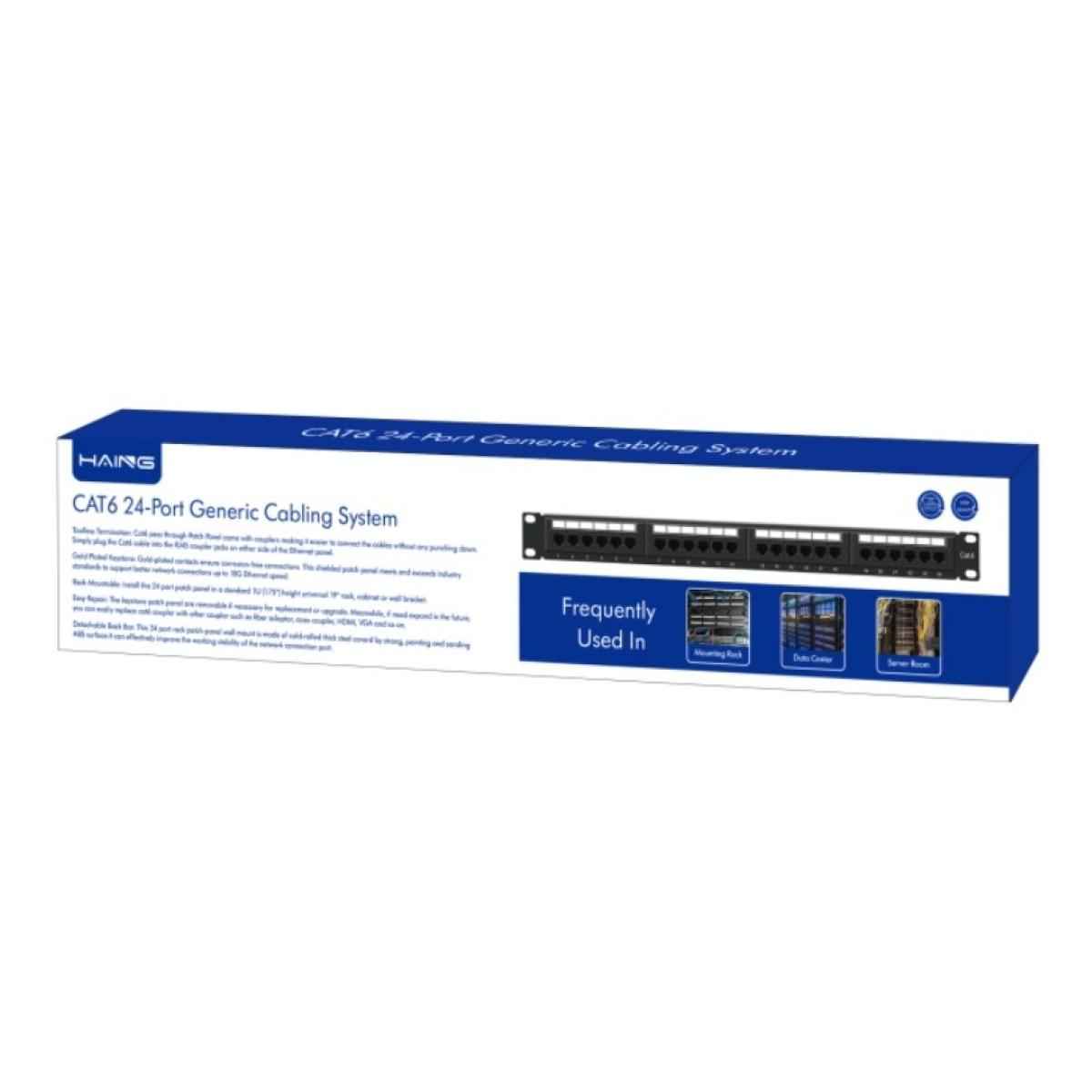 HAING HI-PTP02 CAT6 24 Port Loaded Punch Down Patch Panel HAING HI-PTP02 CAT6 24 Port Loaded Punch Down Patch Panel