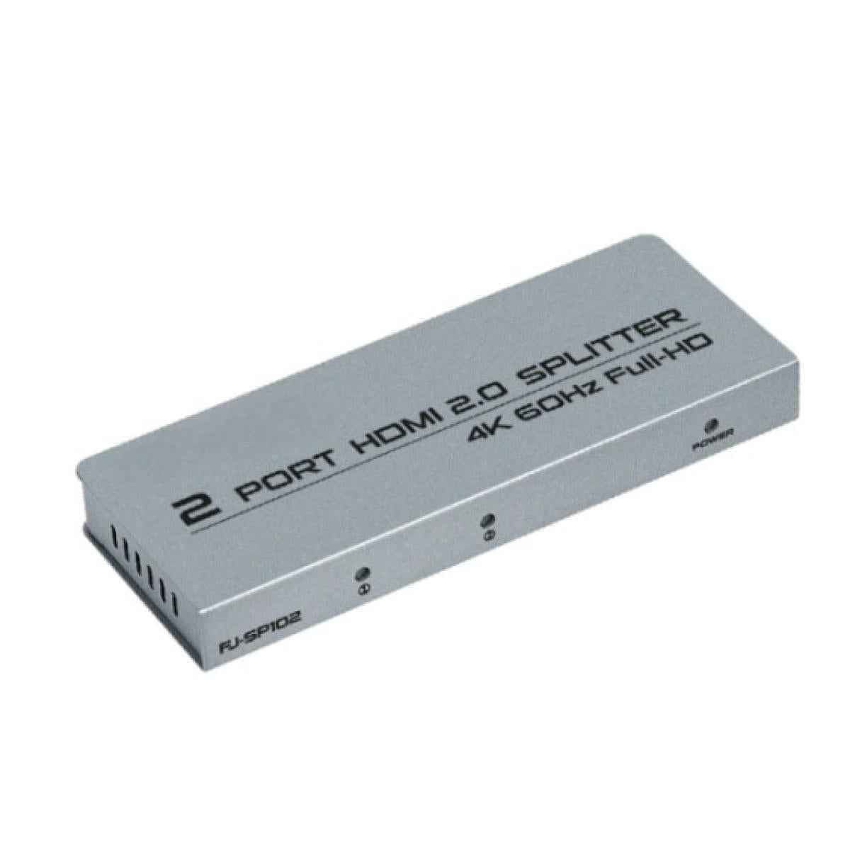 HAING HI - SP102 4Kx2K HDMI Splitter 1x2 1 in 2 out 4K with UHD Splitter 2.0V W 12V 1A Power Adapter