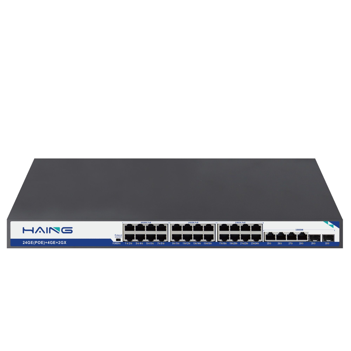 HAING HI-SW2406K 10/100/1000 Gigabit 24 Port Smart POE Switch with 2 Port SFP