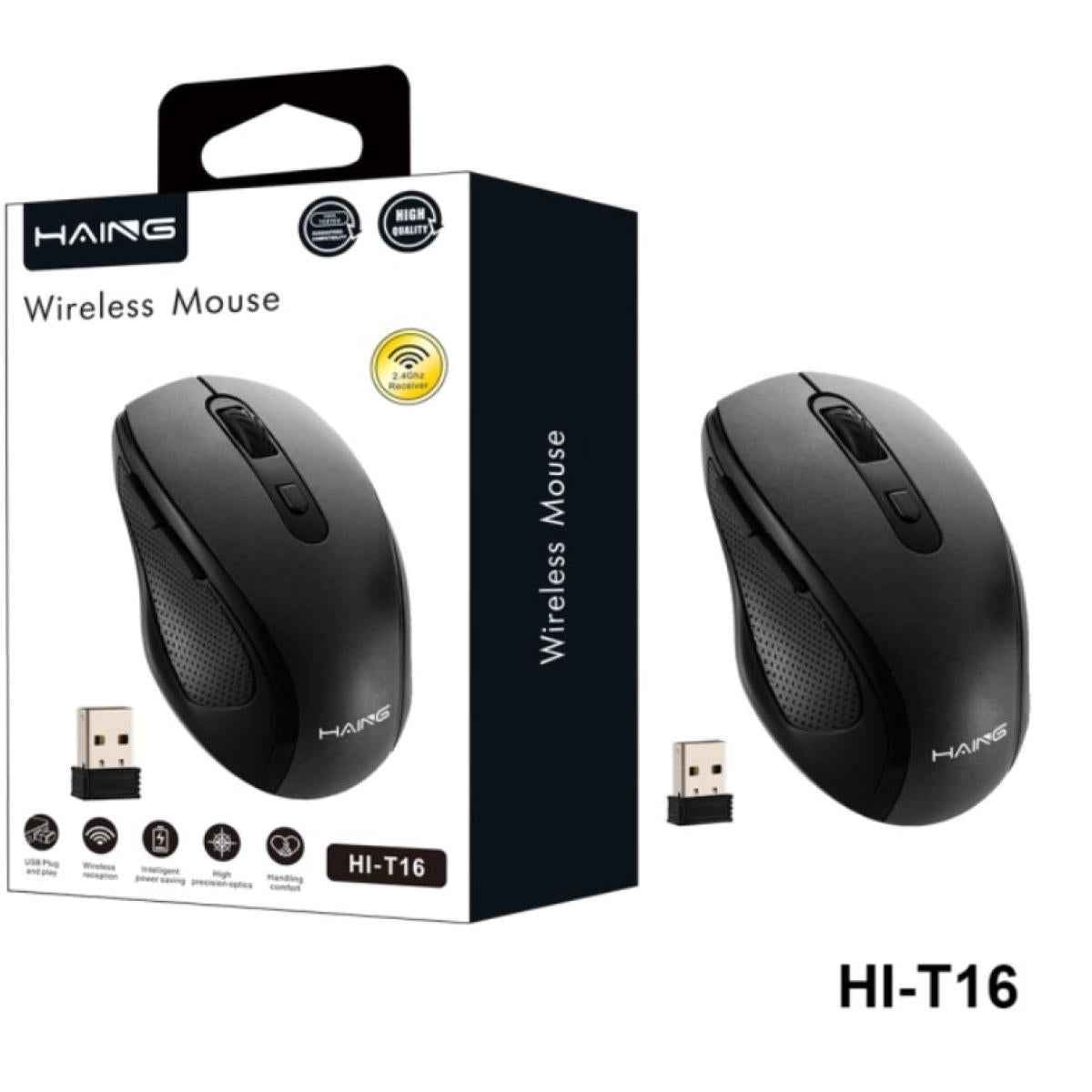 HAING HI-T16 2.4G Wireless Mouse with Type-C Connector HAING HI-T16 2.4G Wireless Mouse with Type-C Connector