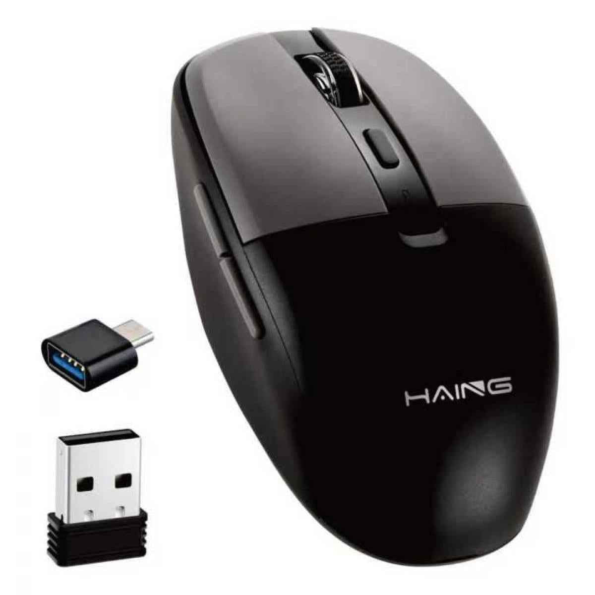 HAING HI-T25 Wireless Mouse With Type-c Adapter