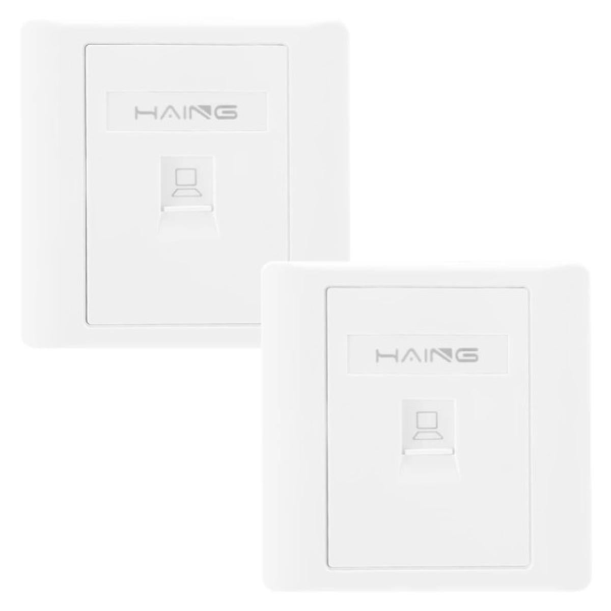 HAING HI-WP01 RJ45 Single Port Faceplate 8.6x8.6cm