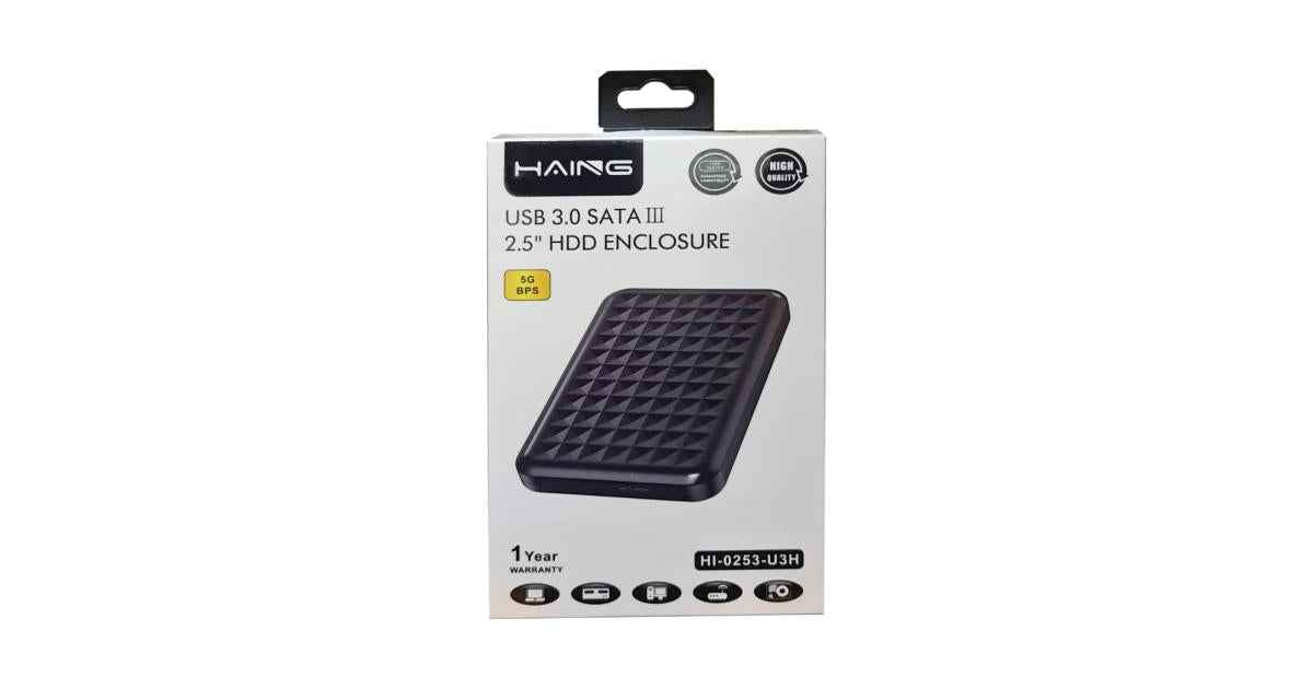 Haing USB 3.0 Sata III 2.5 HDD Enclosure