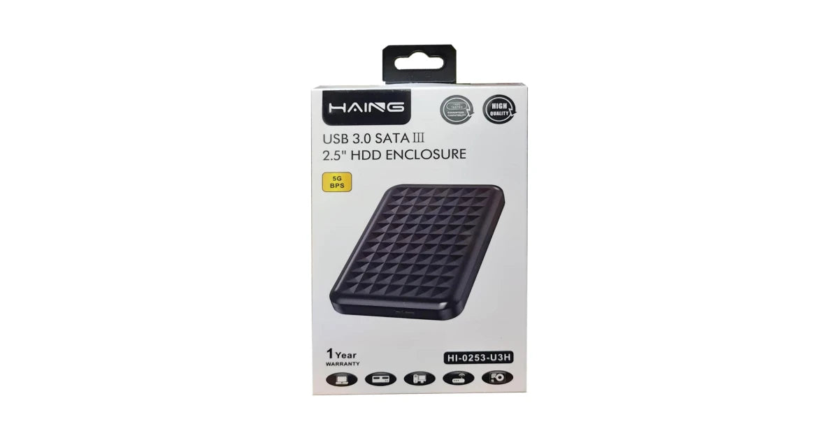 Haing USB 3.0 Sata III 2.5 HDD Enclosure