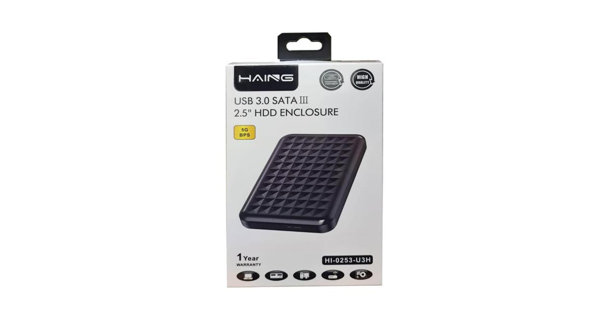 Haing USB 3.0 Sata III 2.5 HDD Enclosure