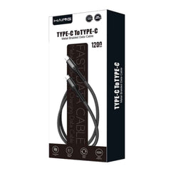HAING HI042CC Type - C to Type - C 20W Metal Braided Data Cable 1.2 meter with cables