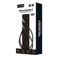 HAING HI042CC Type - C to Type - C 20W Metal Braided Data Cable 2 meter with cables
