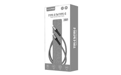 Haing Hi042cc Type C To Type C 20w Metal Braided Data Cable 2m