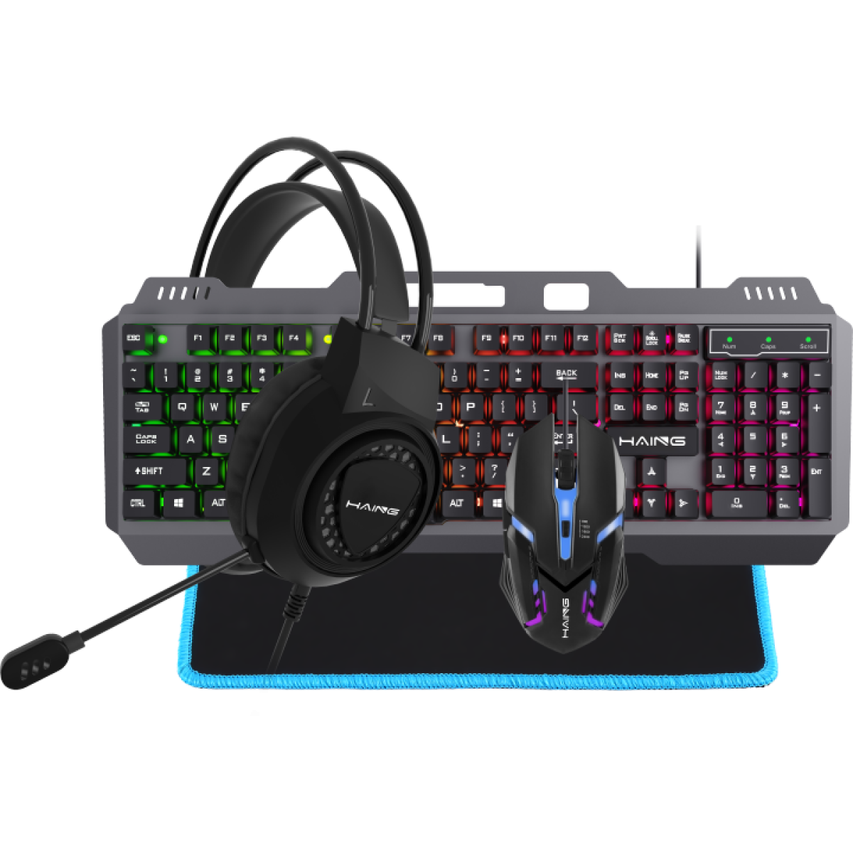 HAING HI402-KMM 4 in 1 Wired Gaming kit Combo