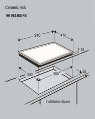 HK954400FB AEG 90cm Induction Hob