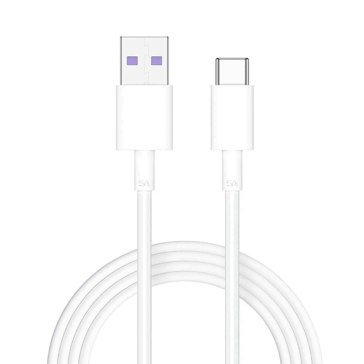 Huntkey HKAC501201 USB to Type-C Cable 1.2M 5A -White