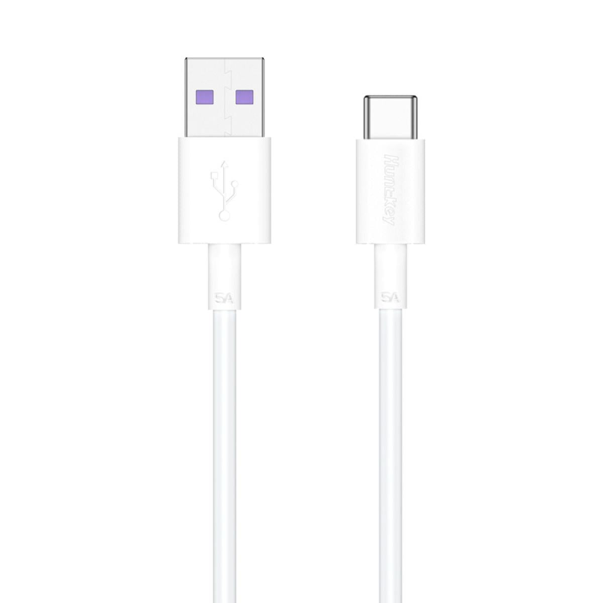 Huntkey HKAC501201 USB to Type-C Cable 1.2M 5A -White