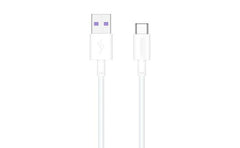 Huntkey HKAC501201 USB to Type C Cable 1.2 meter 5a White, 1 2 meter length, data transfer
