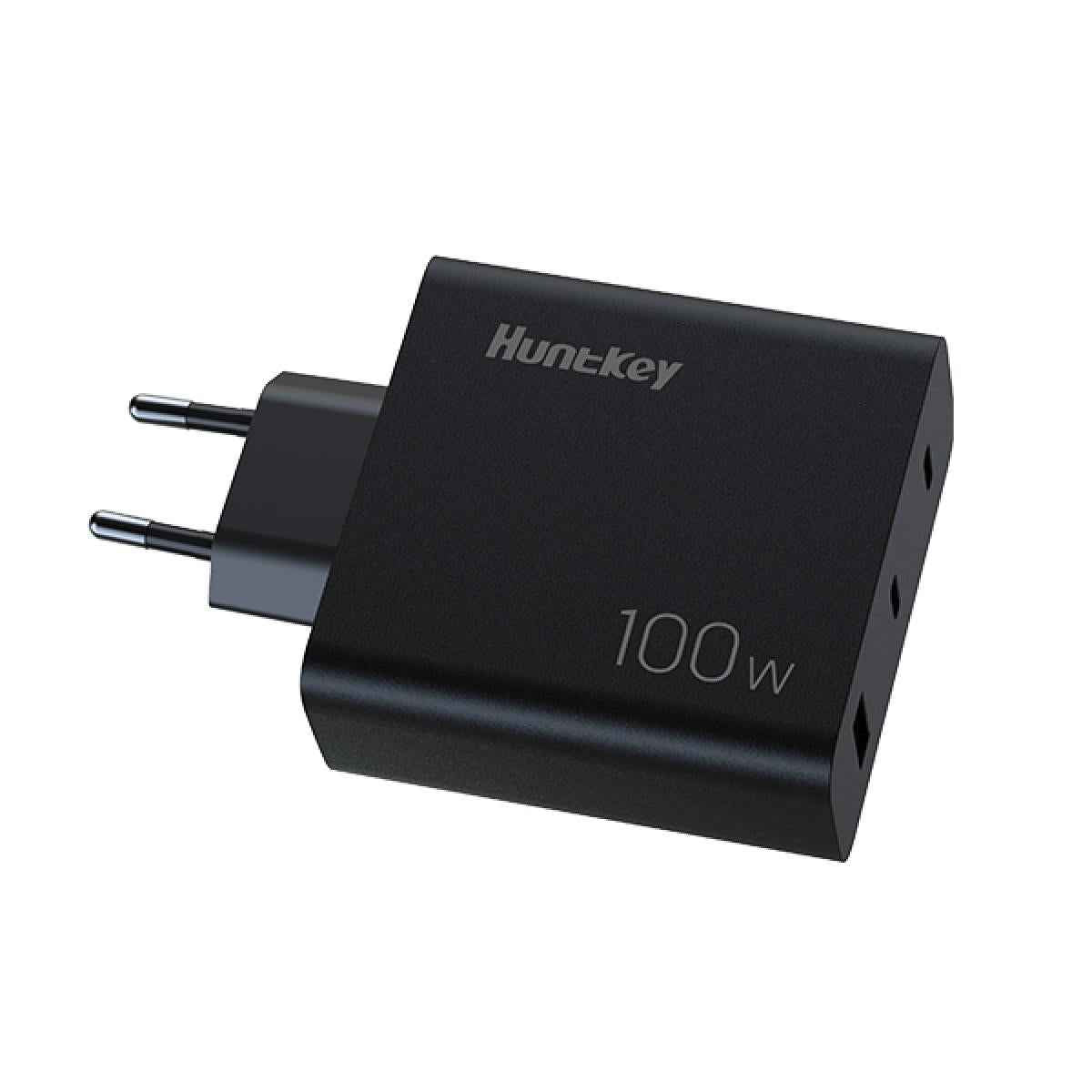 Huntkey 100W GaN PD Wall Charger 2 Pin Plug with Type-C Cable Huntkey 100W GaN PD Wall Charger 2 Pin Plug with Type-C Cable