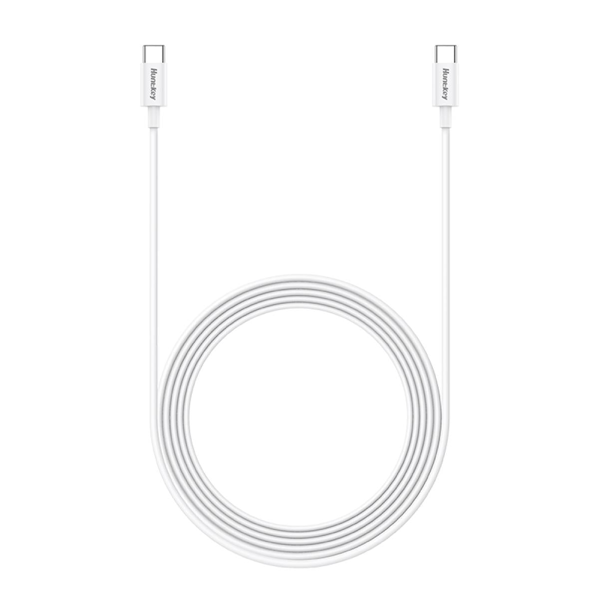 Huntkey HKCC301203 Fast Charging Type-C to Type-C Cable 1.2M 60W 3A -White
