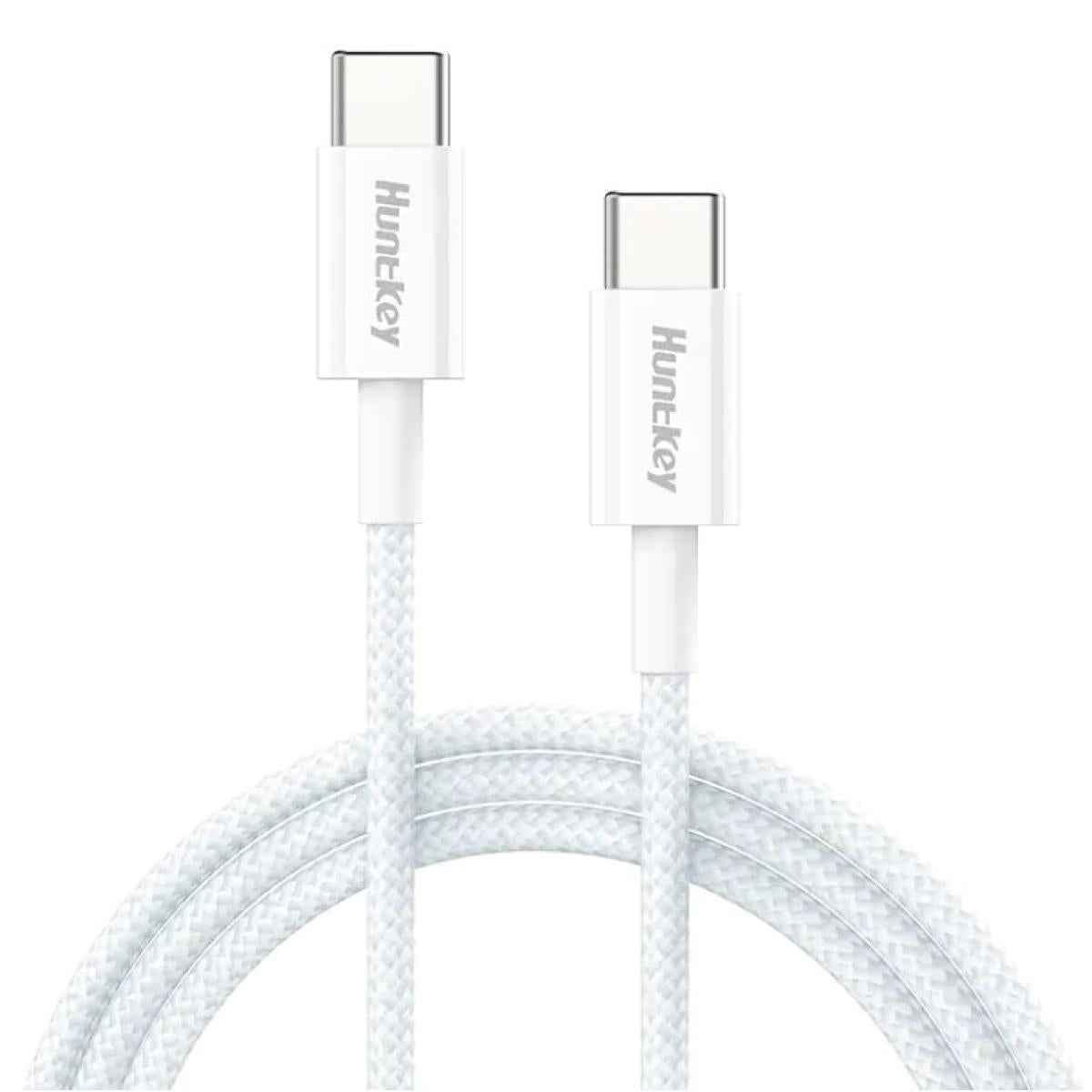 Huntkey HKCCC301204 60W 3A USB-C to USB-C Braided Cable 1.2M