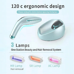 DEESS IPL Hair Removal Device Unisex: for both men and women, 0.9s/flash with smart automatic - GP590