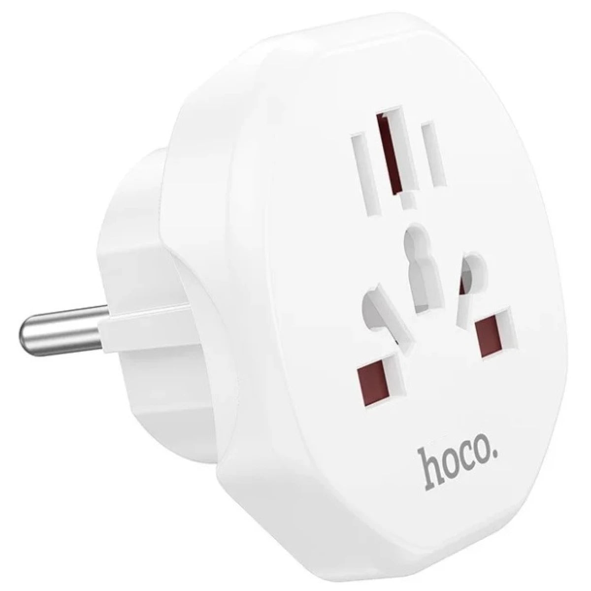 HOCO AC6 Universal Conversion Plug Travel Adaptor Multifunctional All-in-one Charging Adapter EU Plug US UK EU AUS Wall Charger Portable Power Socket For Smartphones Universal - White