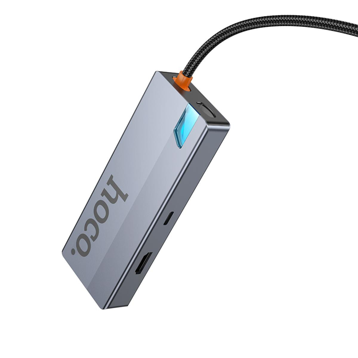 Hoco Hb51 6 In 1 Multi Funion Converter(hdtv+rj45+pd+usb3.0*3) Gray Hoco Hb51 6 In 1 Multi Funion Converter(hdtv+rj45+pd+usb3.0*3) Gray