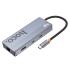 HOCO HB52 8 in 1 HUB Multi-function Converter HDMI RJ45 SD/TF PD 100W Type-C 3.0 USB 3.0 - Gray HOCO HB52 8 in 1 HUB Multi-function Converter HDMI RJ45 SD/TF PD 100W Type-C 3.0 USB 3.0 - Gray