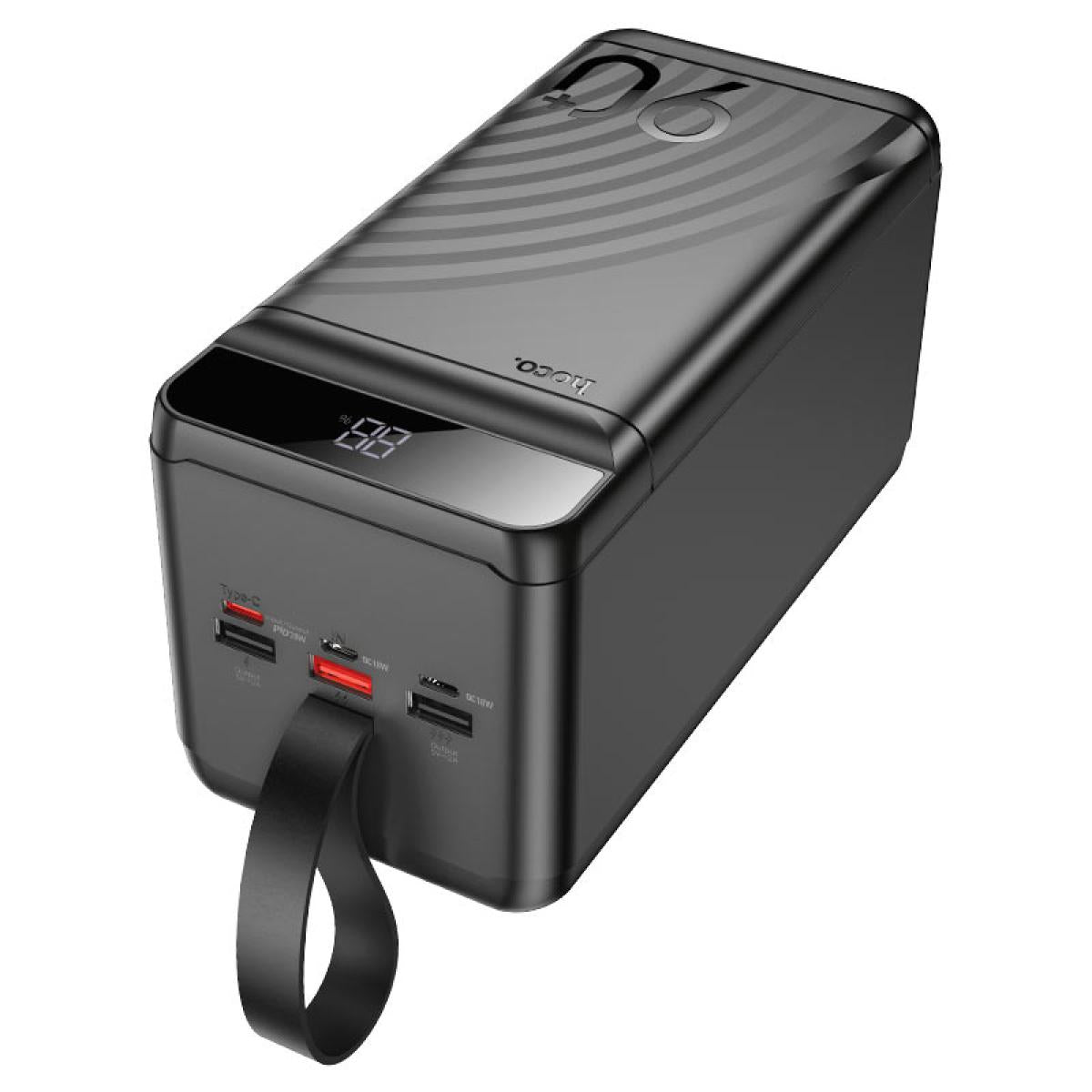 Hoco J123d Mobile Power Bank With 90,000mah Capacity 22.5w+pd20w, 3 × Usb A And Type C Outputs, Led Digital Display Of Power Level. Green Indicator Of Pd / Qc Fast Charging. Fully Compatible Black Hoco J123d Mobile Power Bank With 90,000mah Capacity 22.5w+pd20w, 3 × Usb A And Type C Outputs, Led Digital Display Of Power Level. Green Indicator Of Pd / Qc Fast Charging. Fully Compatible Black