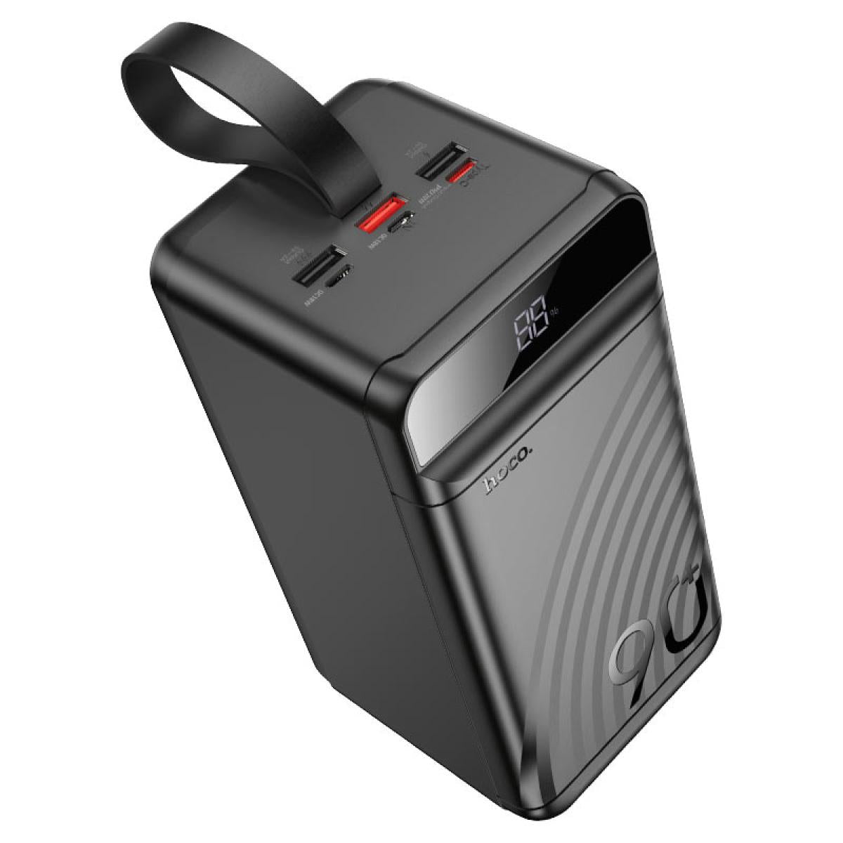 Hoco J123d Mobile Power Bank With 90,000mah Capacity 22.5w+pd20w, 3 × Usb A And Type C Outputs, Led Digital Display Of Power Level. Green Indicator Of Pd / Qc Fast Charging. Fully Compatible Black Hoco J123d Mobile Power Bank With 90,000mah Capacity 22.5w+pd20w, 3 × Usb A And Type C Outputs, Led Digital Display Of Power Level. Green Indicator Of Pd / Qc Fast Charging. Fully Compatible Black