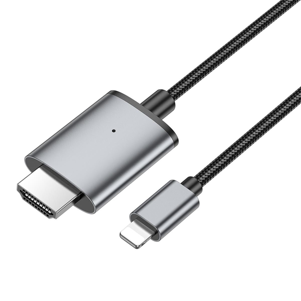 HOCO UA27 Video Cable for Lightning to HDTV, Supports 1080p 60Hz, 2M length