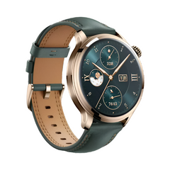 HONOR Watch 4 Pro, 4GB & 64GB, Green Leather Strap - 5502ABLF-Tumi-B19D