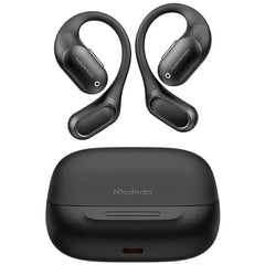 Mcdodo Hp 007 Open Ear True Wireless Earbuds With Led Display Bt Headphones Ipx4 Water Resistant, Up To 24 Hours Play Time Black