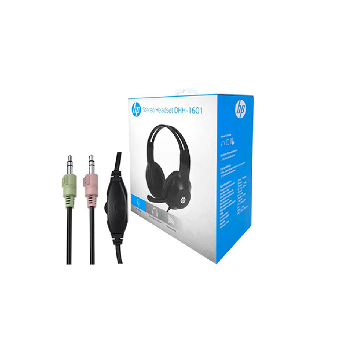 HP DHH - 1601 Wired Stereo Headset 2 Pin