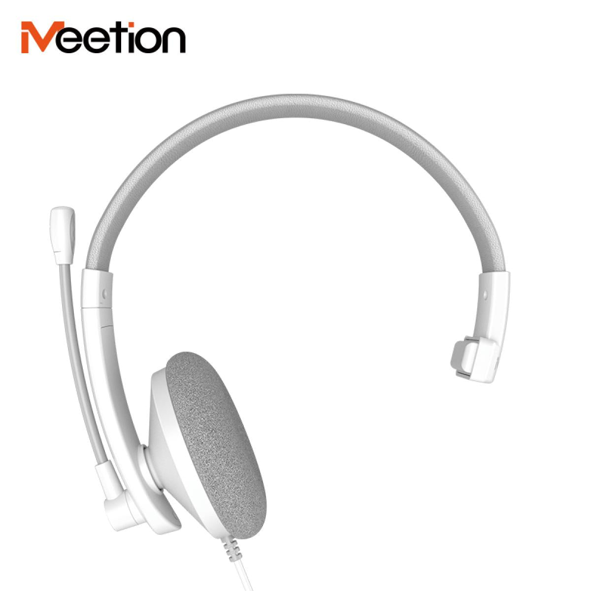 Meetion HP002 Telephony 3.5mm Jack Headset -White