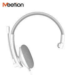 Meetion HP002 Telephony 3.5mm Jack Headset -White