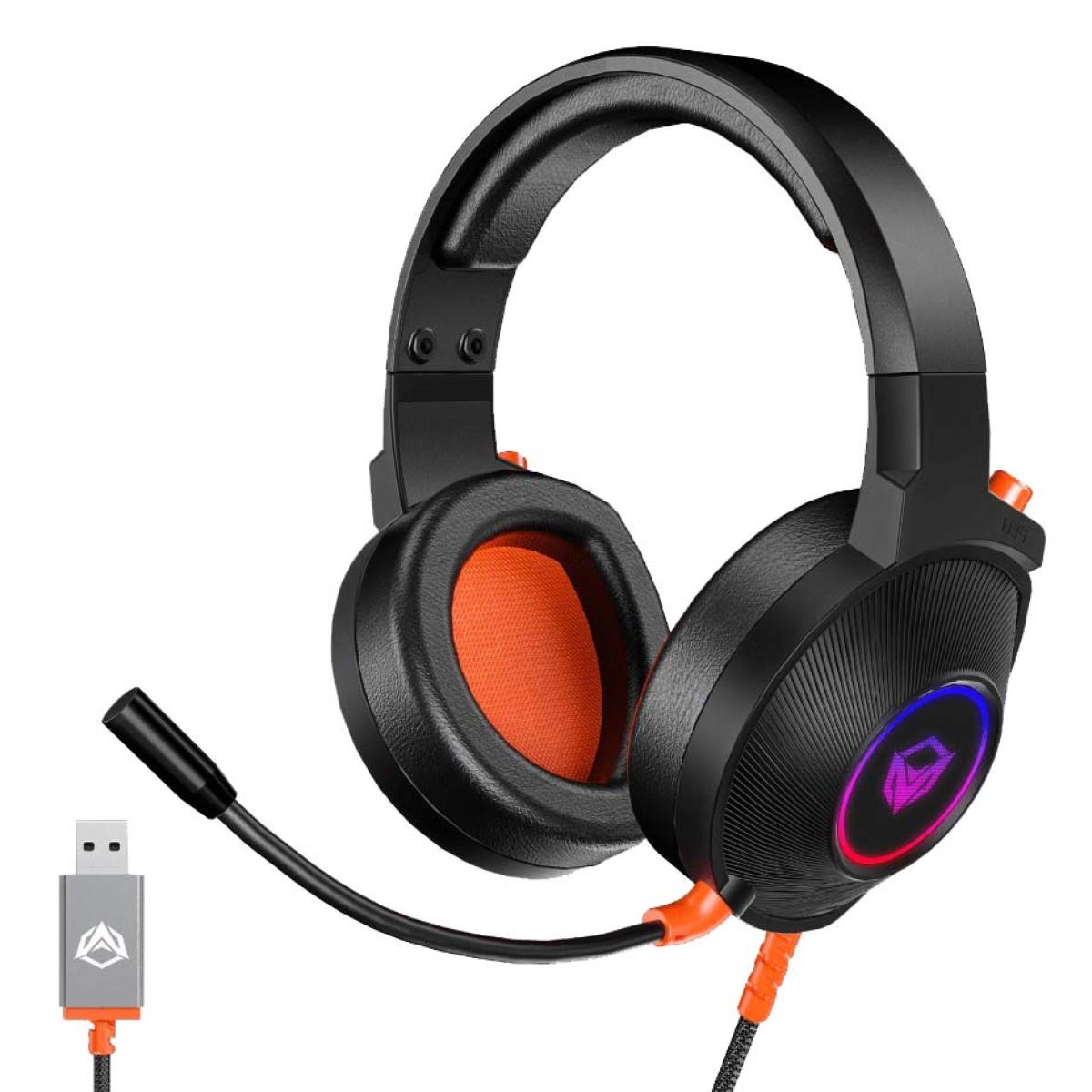 Meetion HP012 RGB 7.1 Virtual Surround Sound Gaming Headset USB