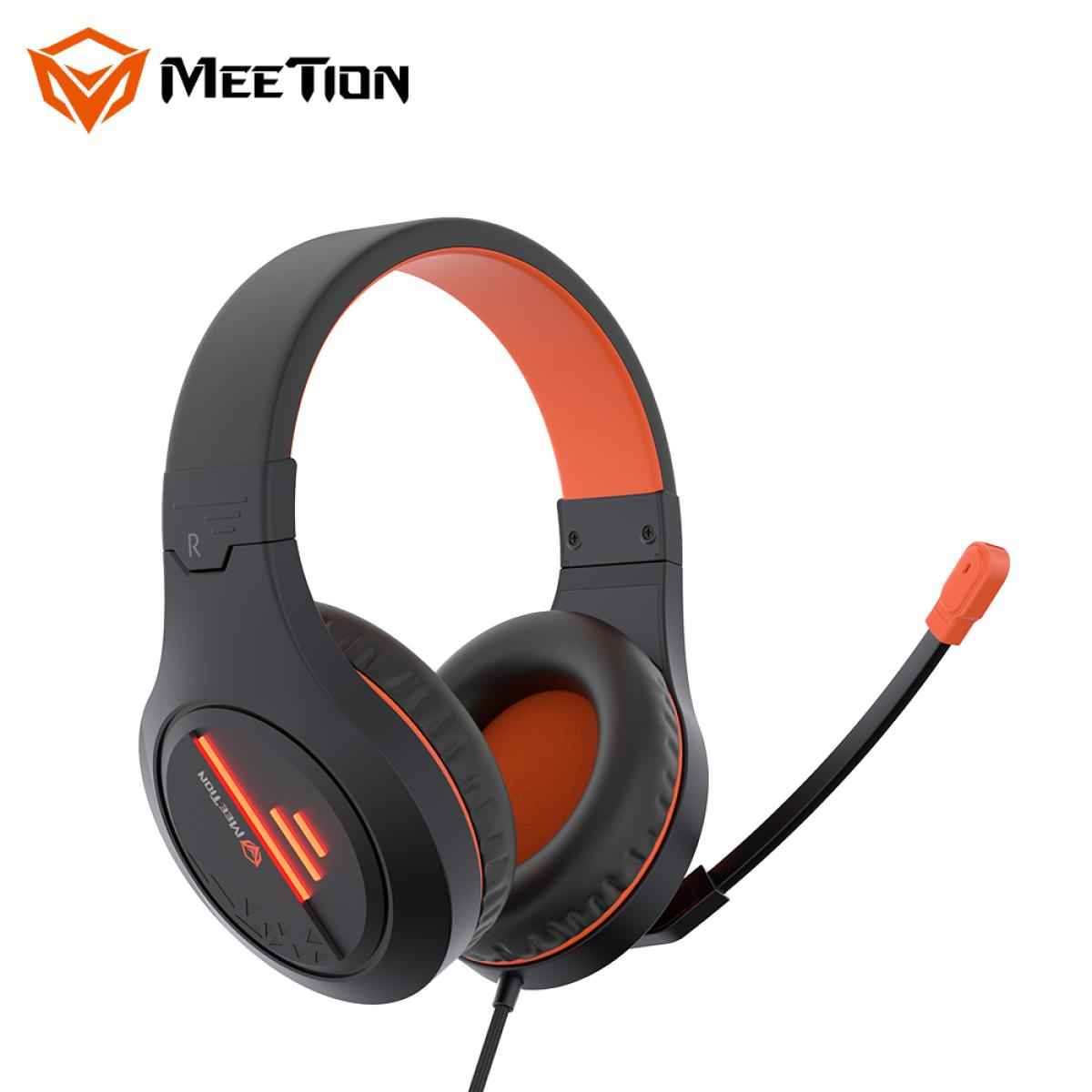 Meetion HP021 Stereo Backlit Gaming Wired Headset -Black&Orange Meetion HP021 Stereo Backlit Gaming Wired Headset -Black&Orange
