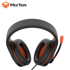 Meetion HP021 Stereo Backlit Gaming Wired Headset -Black&Orange