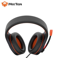 Meetion HP021 Stereo Backlit Gaming Wired Headset -Black&Orange