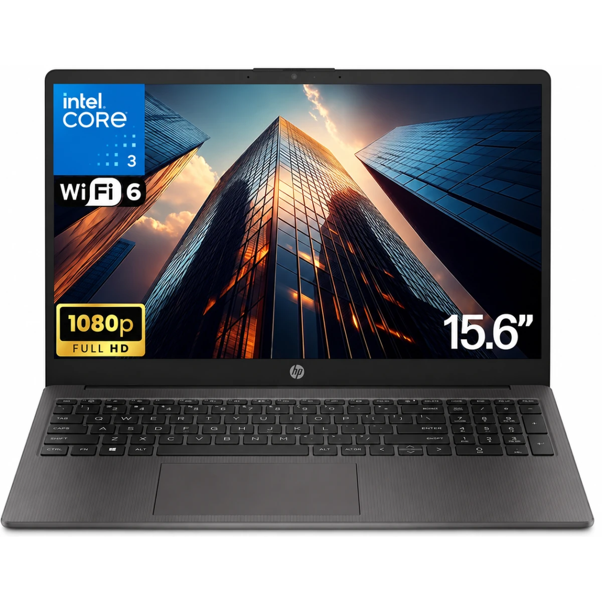 HP Essential 250 G10 (2025) NEW Intel Core 3 100U 6-Core Budget-Friendly Business-Ready - Dark Ash Silver