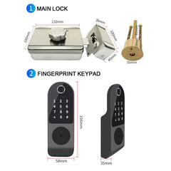 Digital Electric HR-FC188L Rim Lock