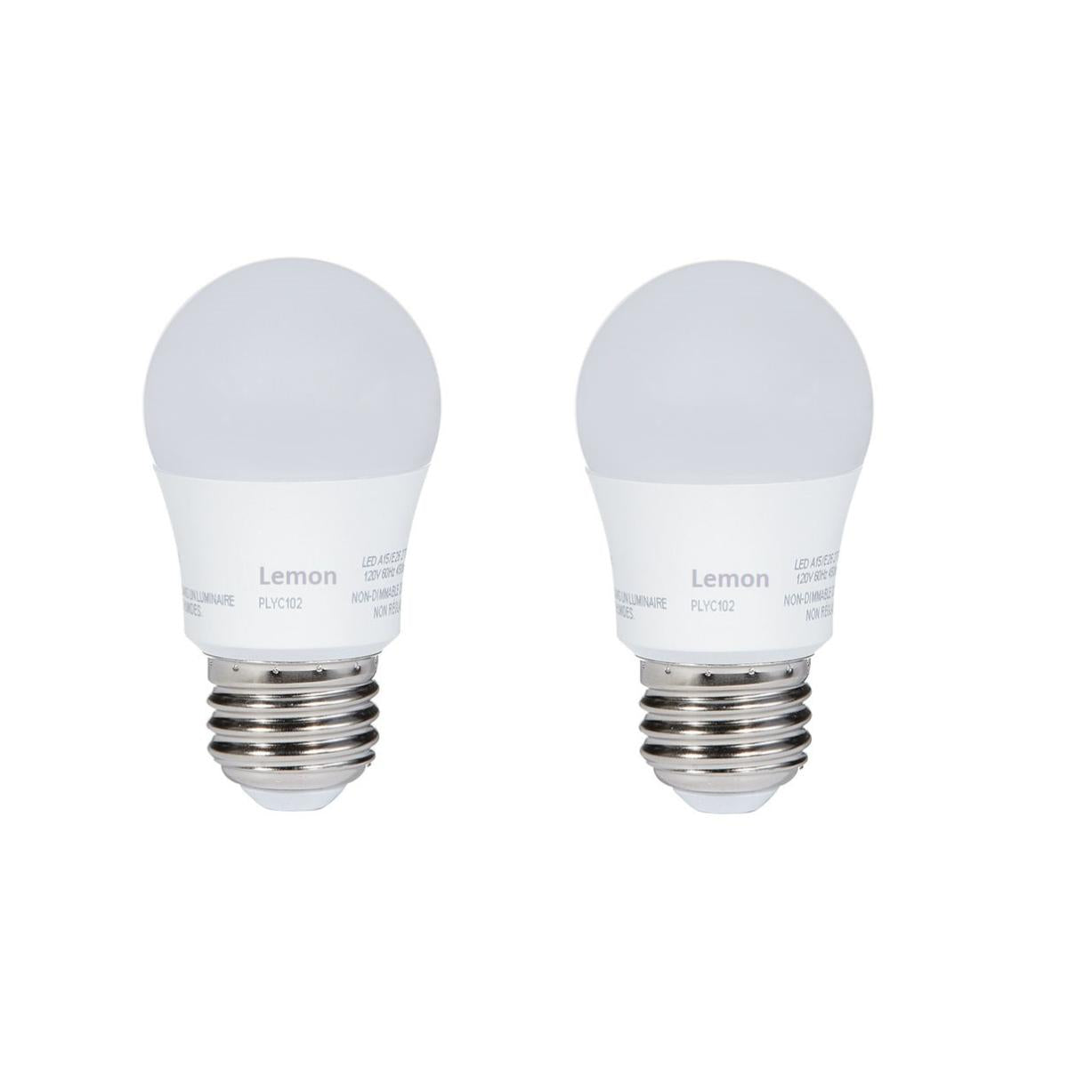 Bundle E- Lemon Led Bulb, 2PCS, 5Watts, White - 68465