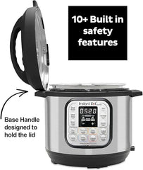 Instant Electric Pressure Cooke Pot Duo, 5.7Lit, 1000Watts, Stainless Steel - 112-0027-01