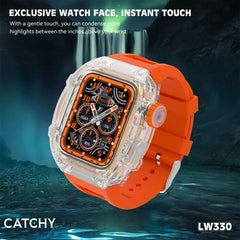 Lenyes Smart Watch 2 In 1, White - LW-330
