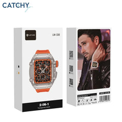 Lenyes Smart Watch 2 In 1, White - LW-330