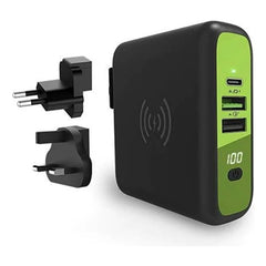 Goui Mbala Qi Wall Charger & Power Bank 8000Mah, Black - G-KITWIRELESS