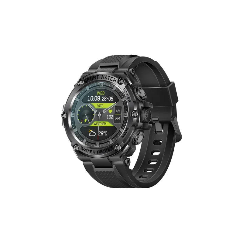 Promate Round Smart Watch, Grey - XWATCH-R19 GRY